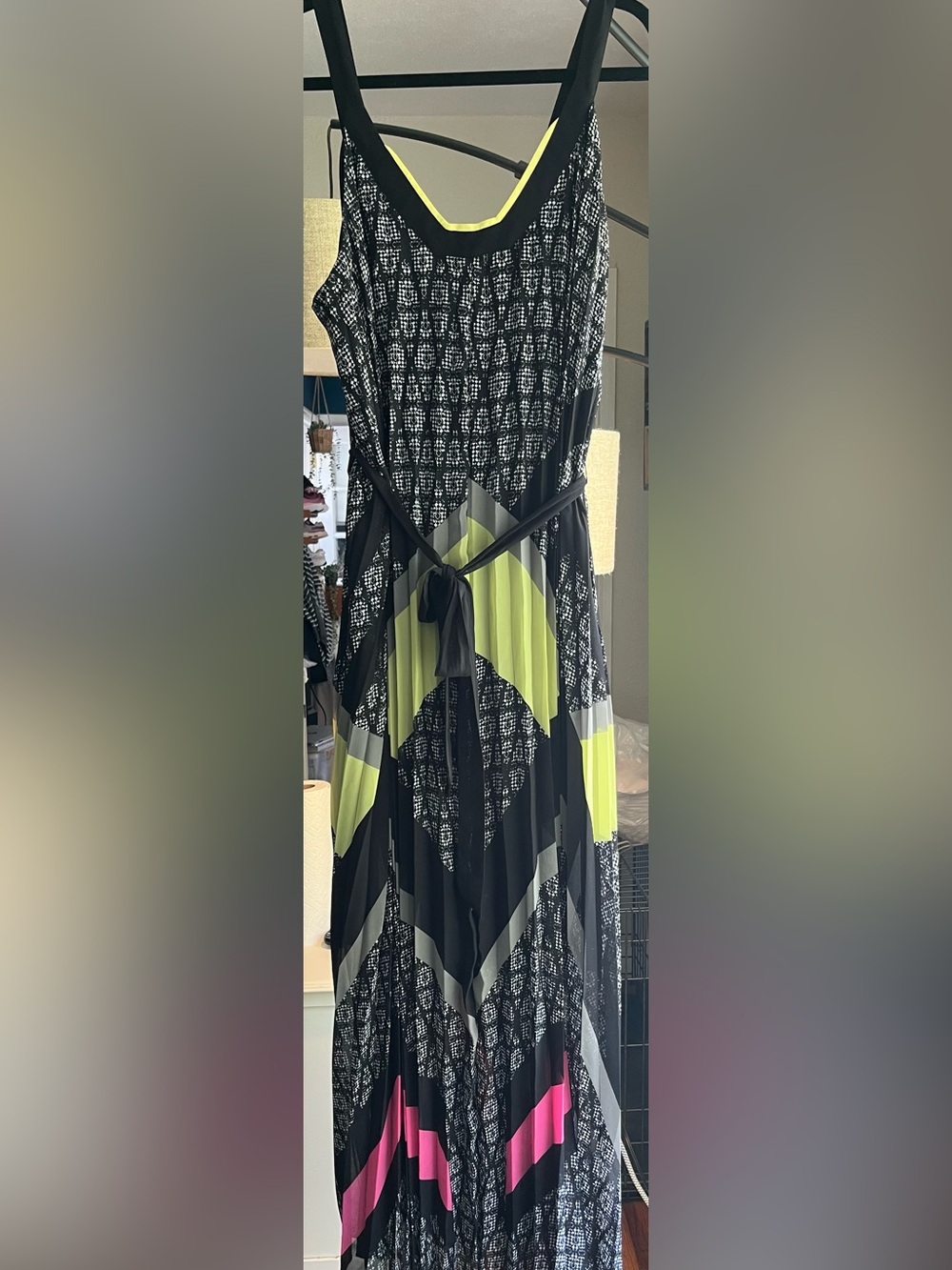Lane Bryant Black Dress with Textured Waistband